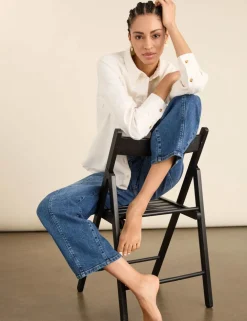 High Waisted Barrel Leg Jeans