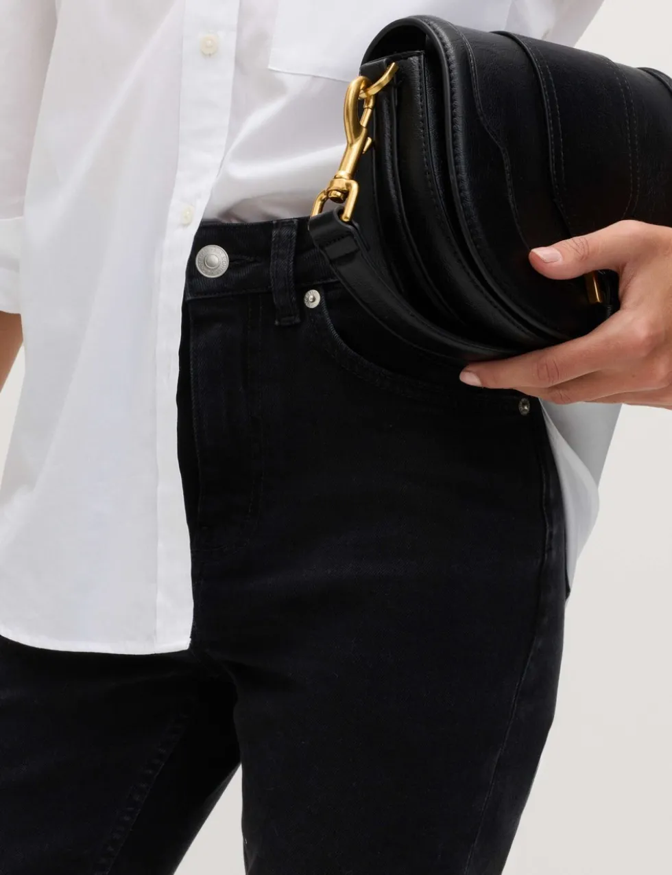 High Waisted Cropped Slim Fit Jeans