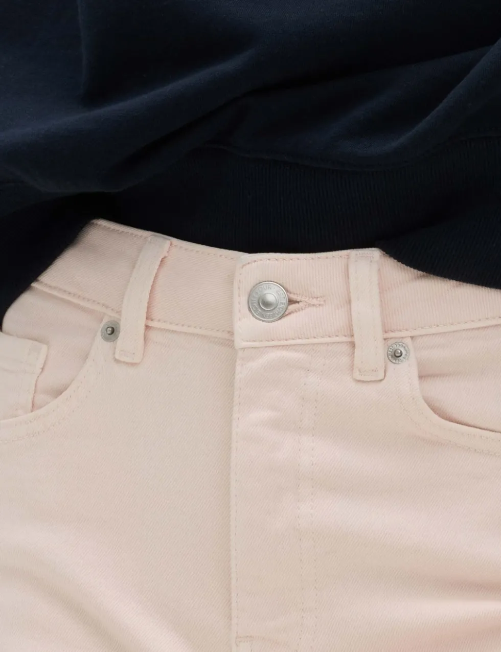 High Waisted Cropped Slim Fit Jeans