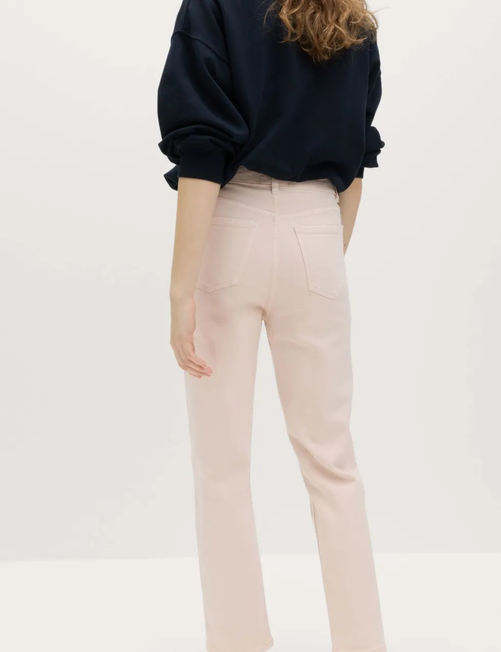 High Waisted Cropped Slim Fit Jeans