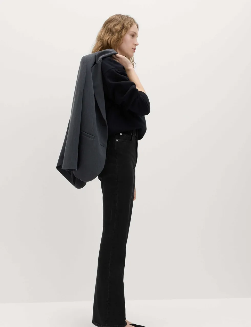 High Waisted Flared Jeans