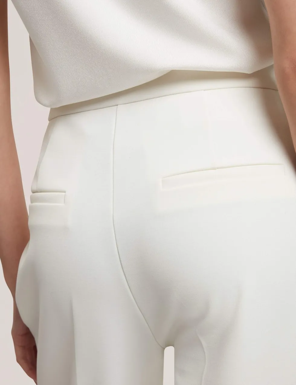 High Waisted Flared Trousers