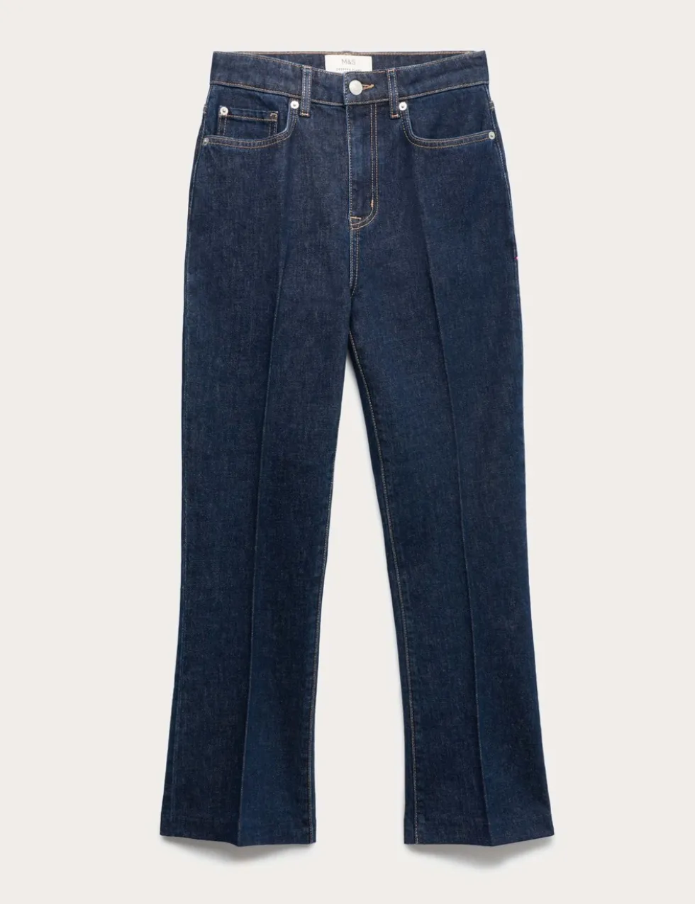 High Waisted Kickflare Cropped Jeans