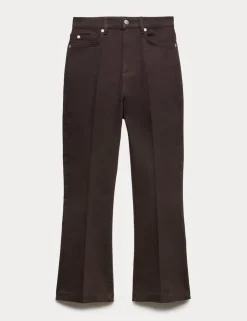 High Waisted Kickflare Cropped Jeans