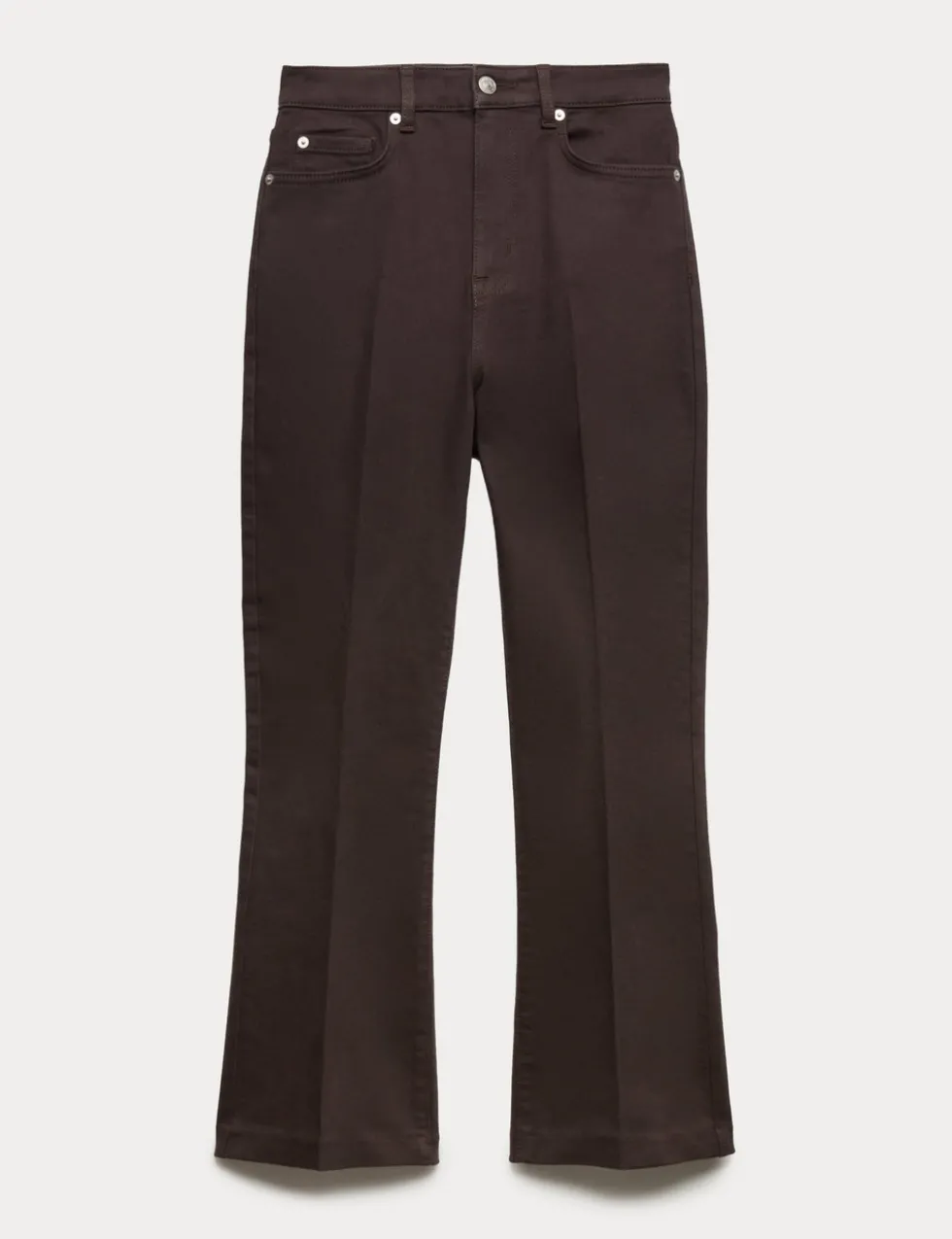 High Waisted Kickflare Cropped Jeans