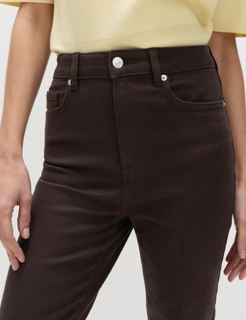 High Waisted Kickflare Cropped Jeans