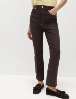 High Waisted Kickflare Cropped Jeans