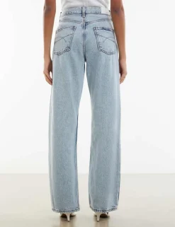 High Waisted Relaxed Straight Leg Jeans