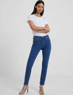 High Waisted Skinny Ankle Grazer Jeans