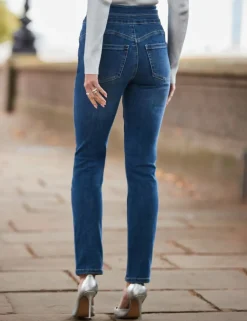High Waisted Slim Fit Jeans