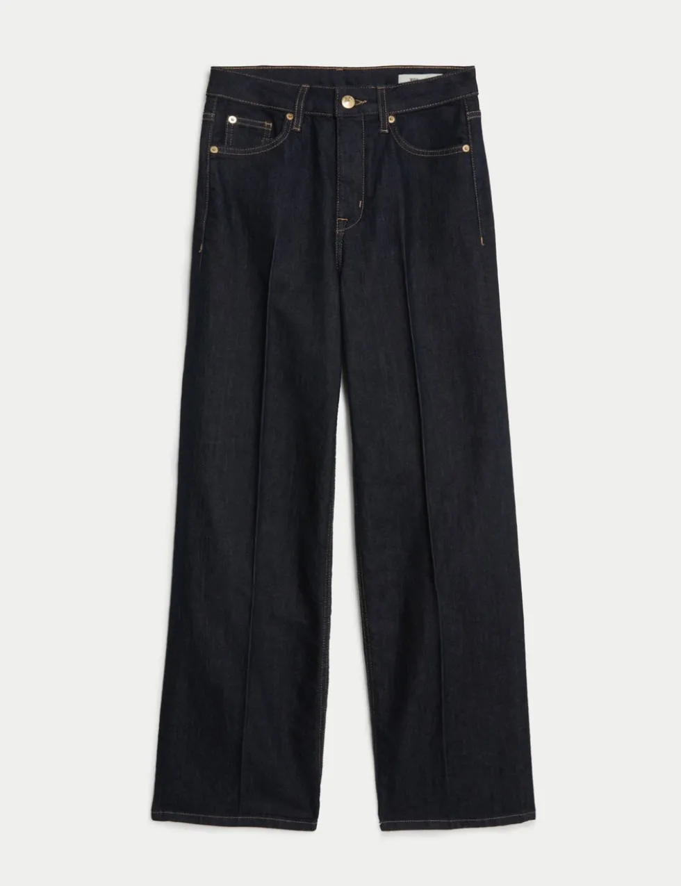 High Waisted Smart Wide Leg Jeans