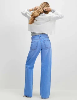 High Waisted Straight Leg Jeans