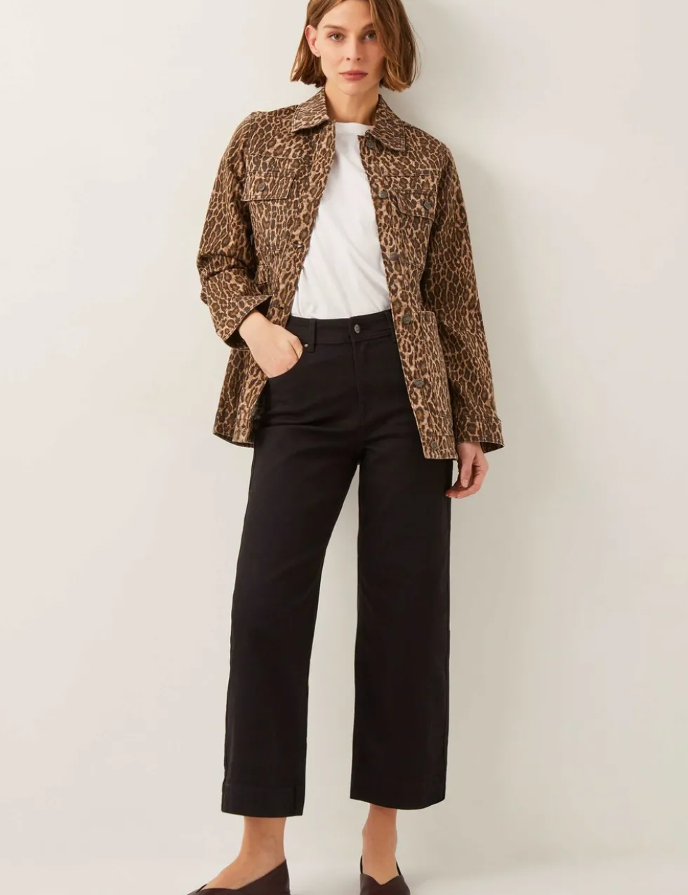 High Waisted Straight Leg Cropped Jeans