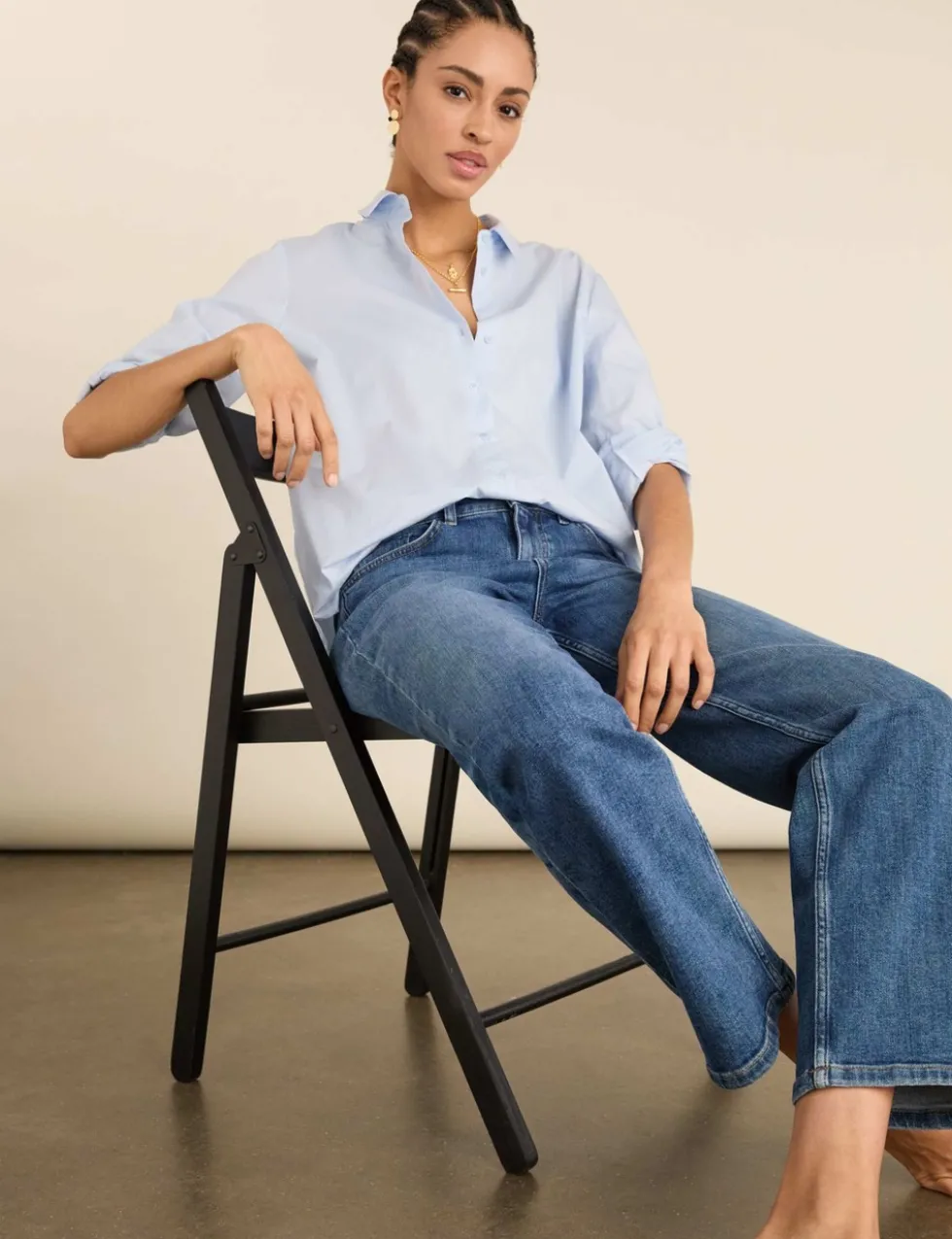 High Waisted Straight Leg Jeans