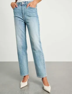High Waisted Straight Leg Jeans