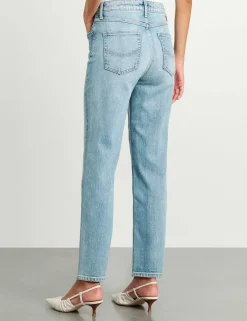 High Waisted Straight Leg Jeans