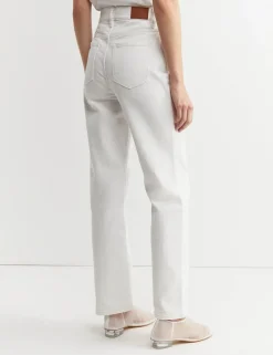 High Waisted Straight Leg Jeans