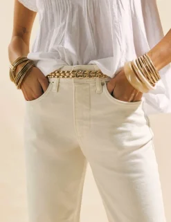 High Waisted Straight Leg Jeans