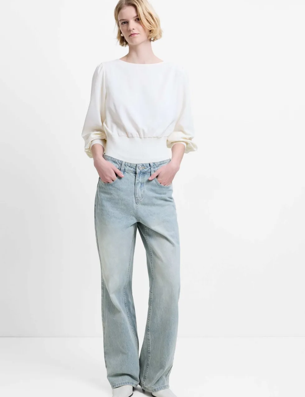 High Waisted Straight Leg Jeans
