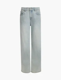 High Waisted Straight Leg Jeans