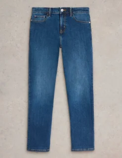 High Waisted Straight Leg Jeans