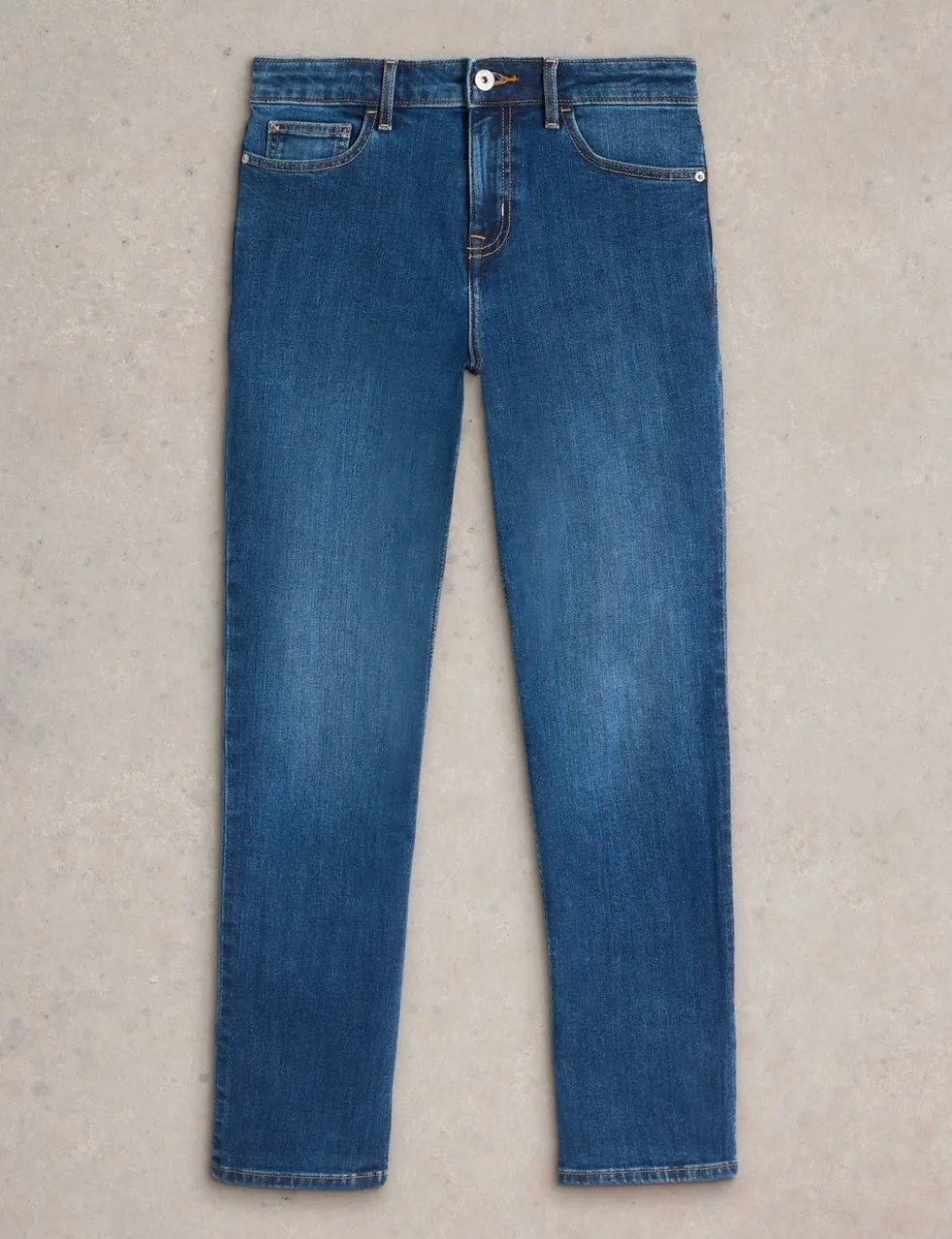 High Waisted Straight Leg Jeans