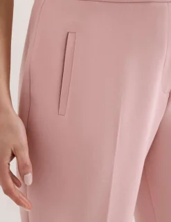 High Waisted Tailored Cropped Trousers