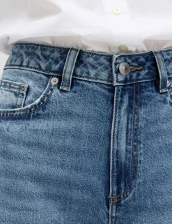 High Waisted Wide Leg Cropped Jeans