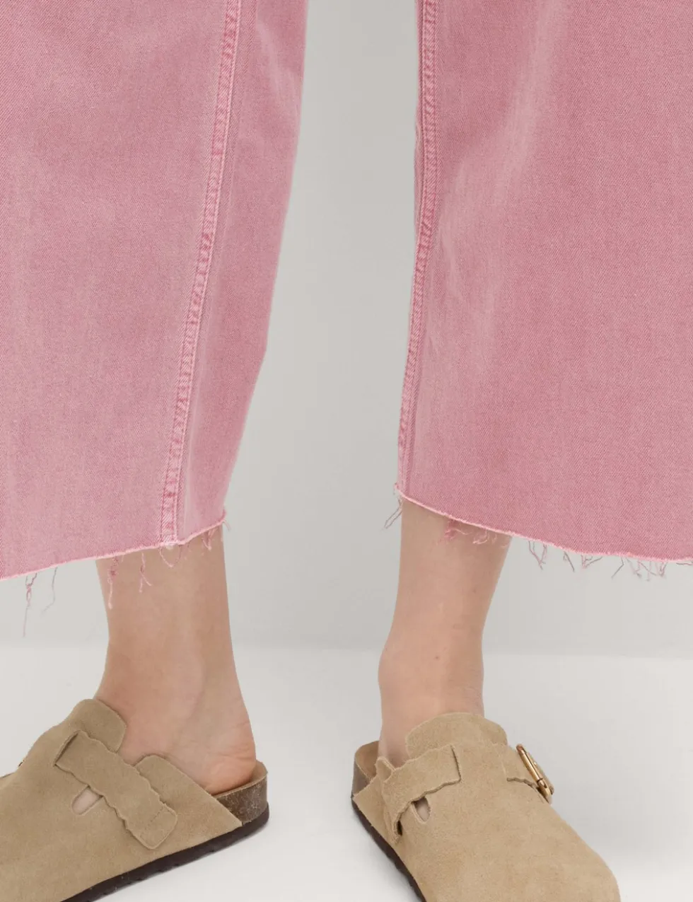 High Waisted Wide Leg Cropped Jeans