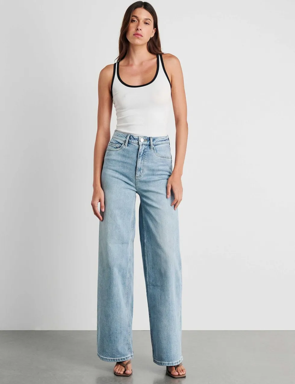 High Waisted Wide Leg Jeans