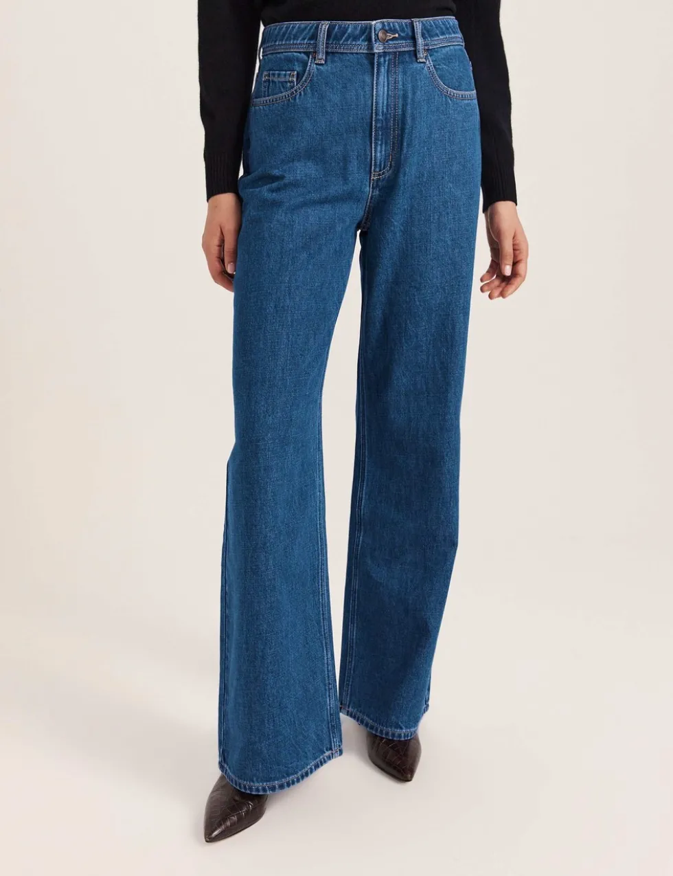 High Waisted Wide Leg Jeans