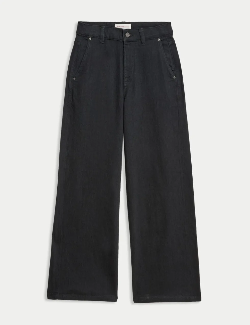 High Waisted Wide Leg Jeans with Lyocell