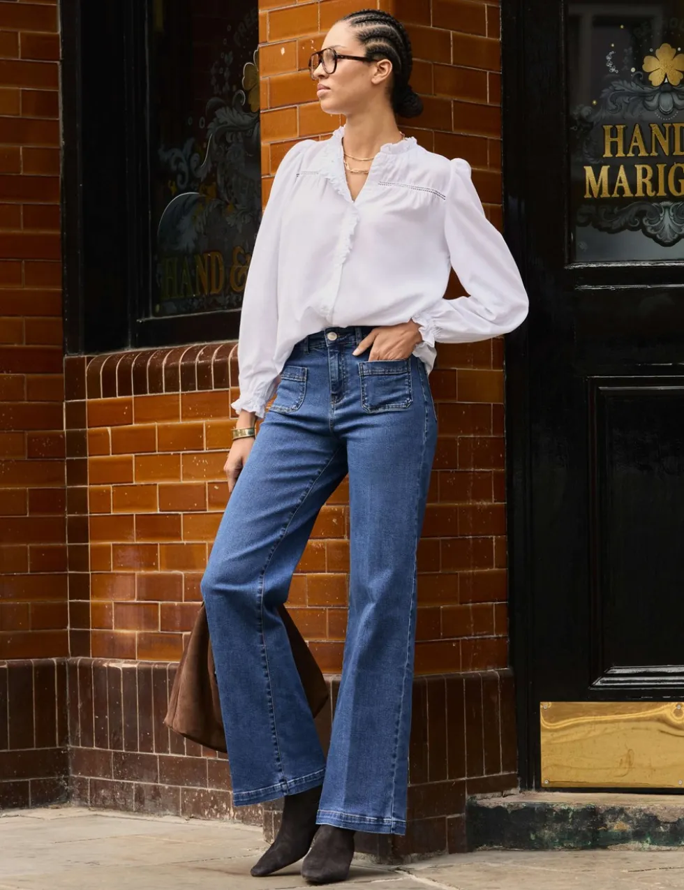 High Waisted Wide Leg Jeans
