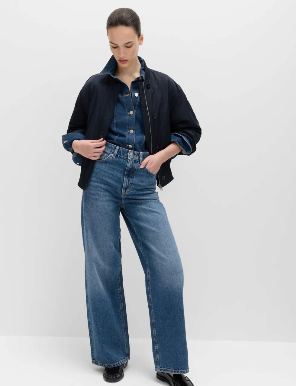 High Waisted Wide Leg Jeans
