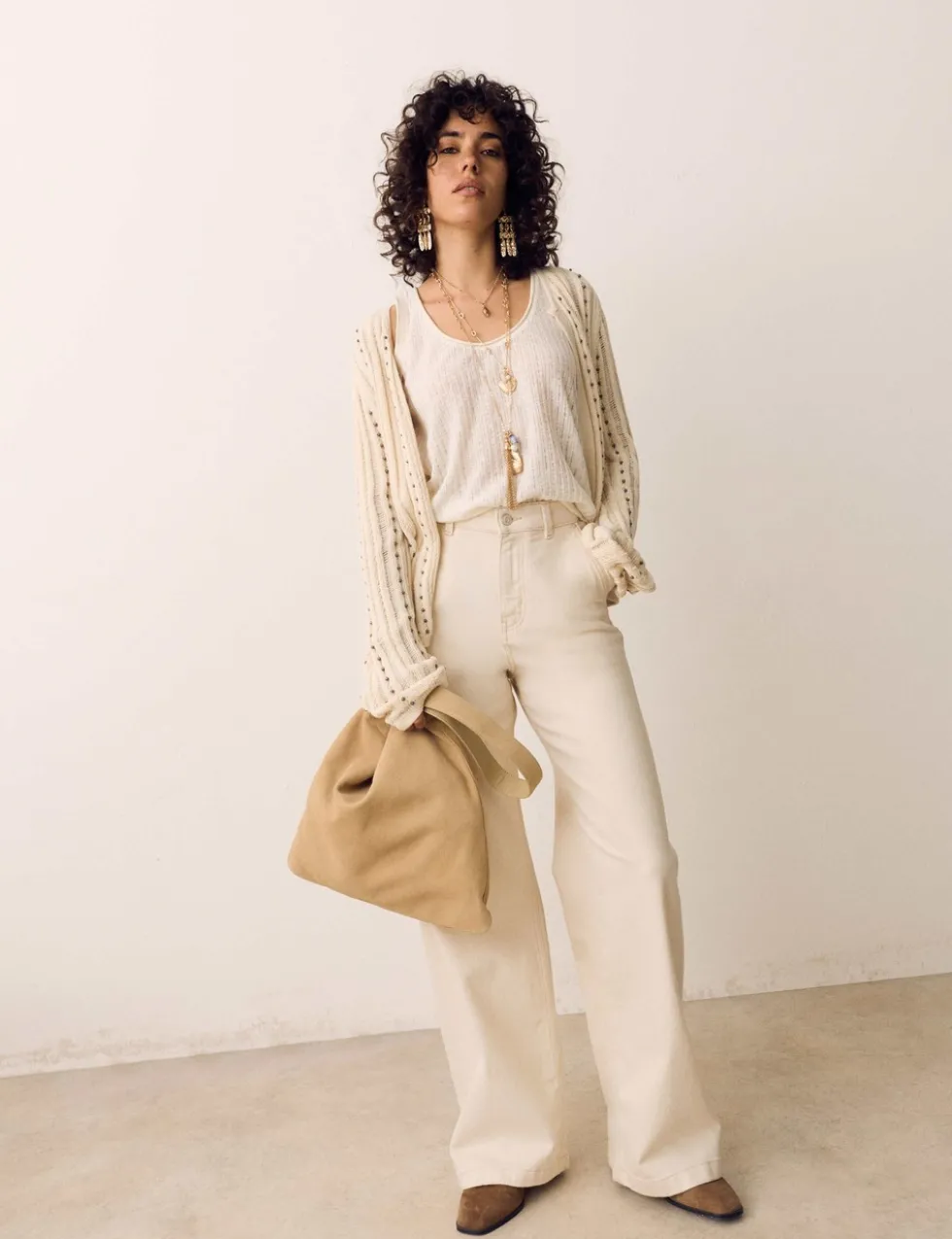 High Waisted Wide Leg Jeans with Lyocell