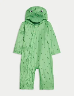 Hooded Frog Puddlesuit (0-3 Yrs)