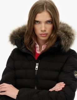Hooded Funnel Neck Puffer Jacket