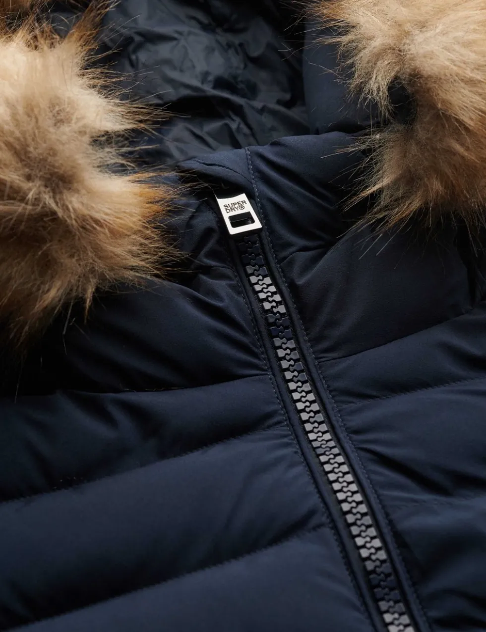 Hooded Funnel Neck Puffer Jacket
