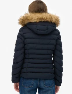 Hooded Funnel Neck Puffer Jacket