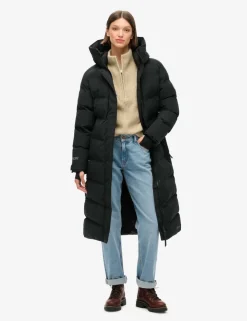 Hooded Longline Puffer Coat