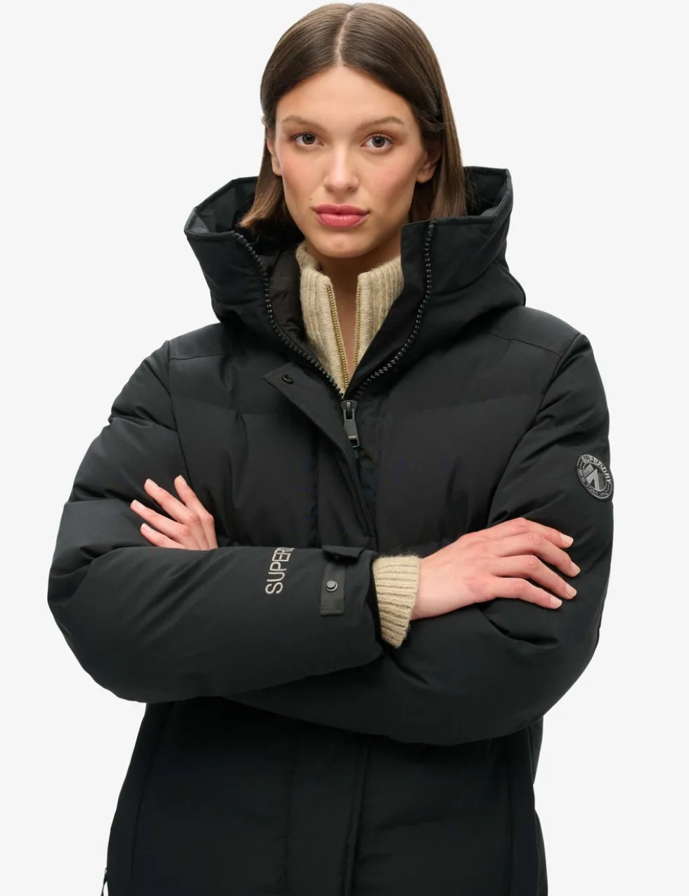 Hooded Longline Puffer Coat
