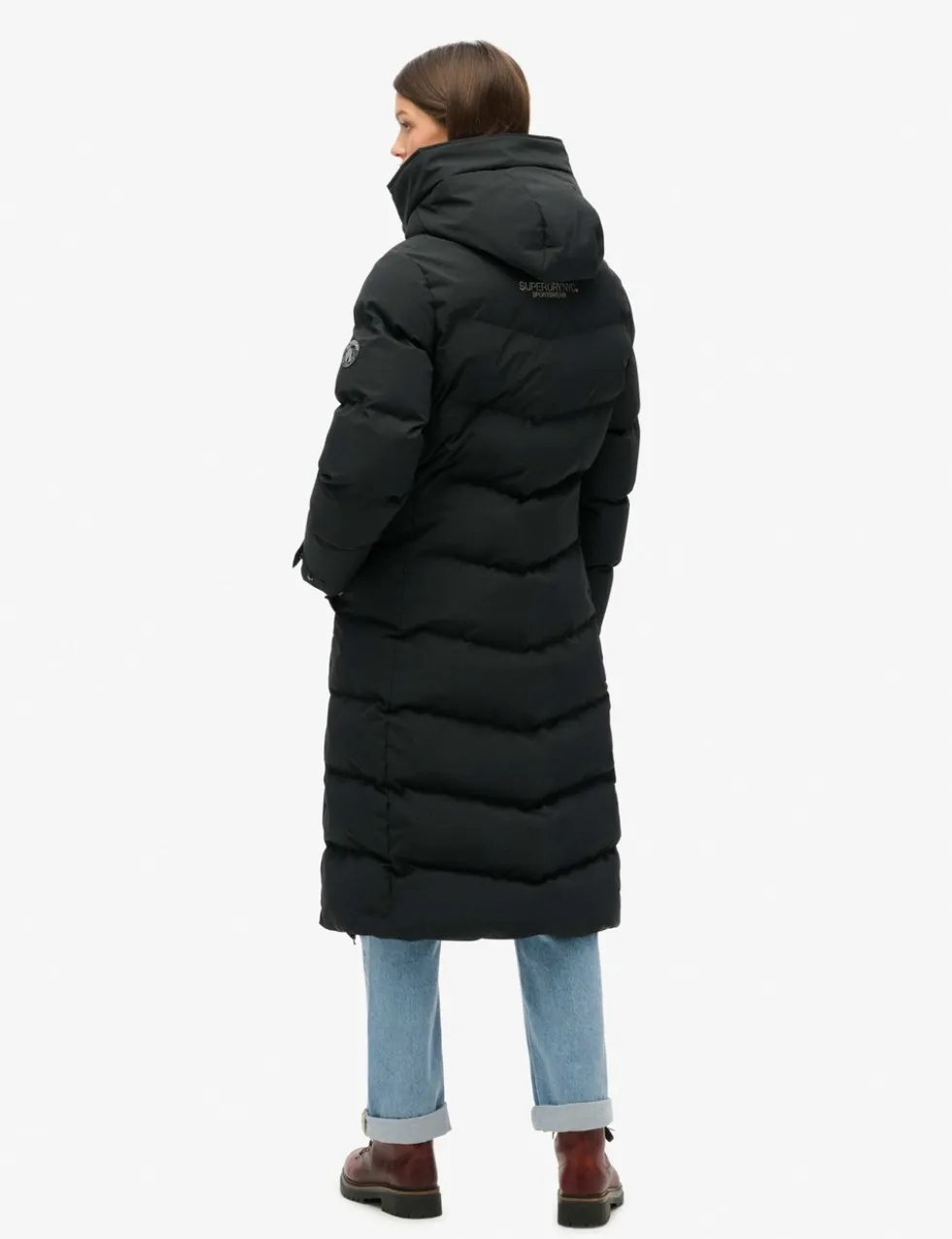 Hooded Longline Puffer Coat