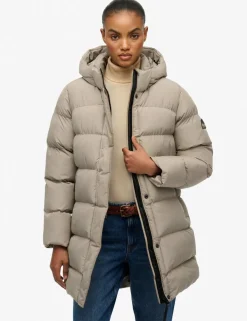 Hooded Longline Puffer Jacket
