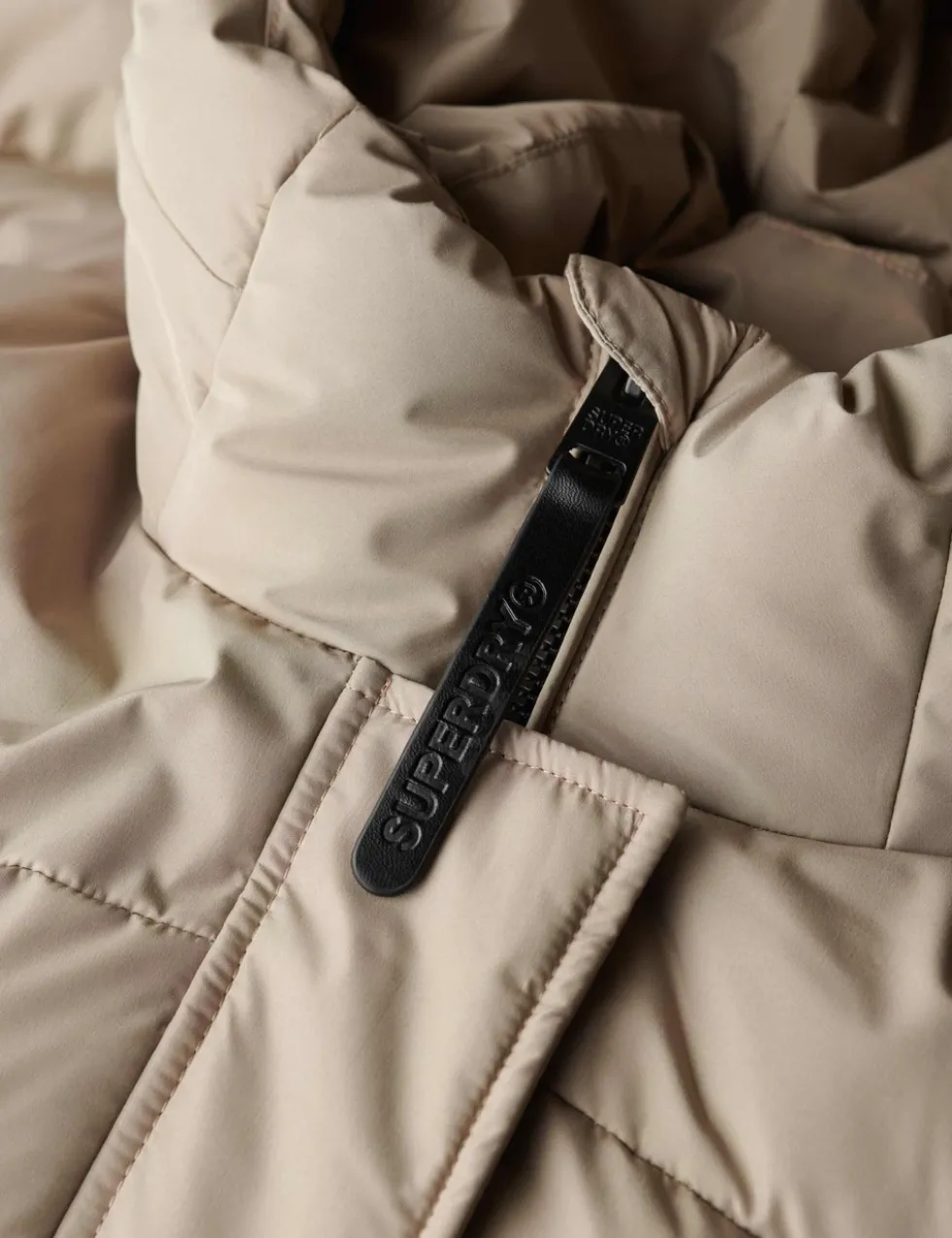 Hooded Longline Puffer Jacket