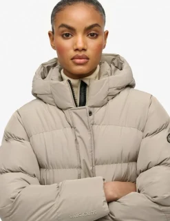 Hooded Longline Puffer Jacket