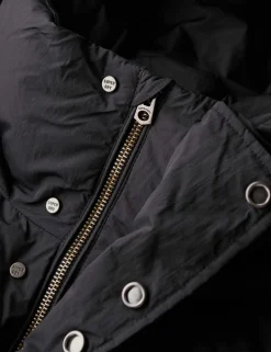 Hooded Padded Longline Parka Jacket