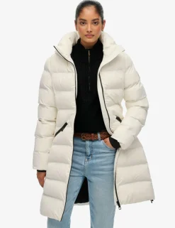 Hooded Padded Longline Puffer Jacket