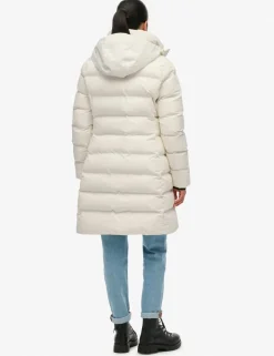 Hooded Padded Longline Puffer Jacket