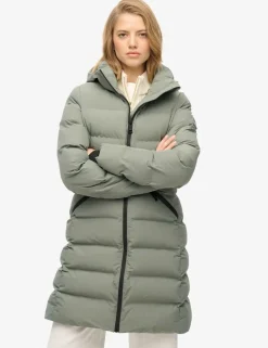 Hooded Padded Longline Puffer Jacket