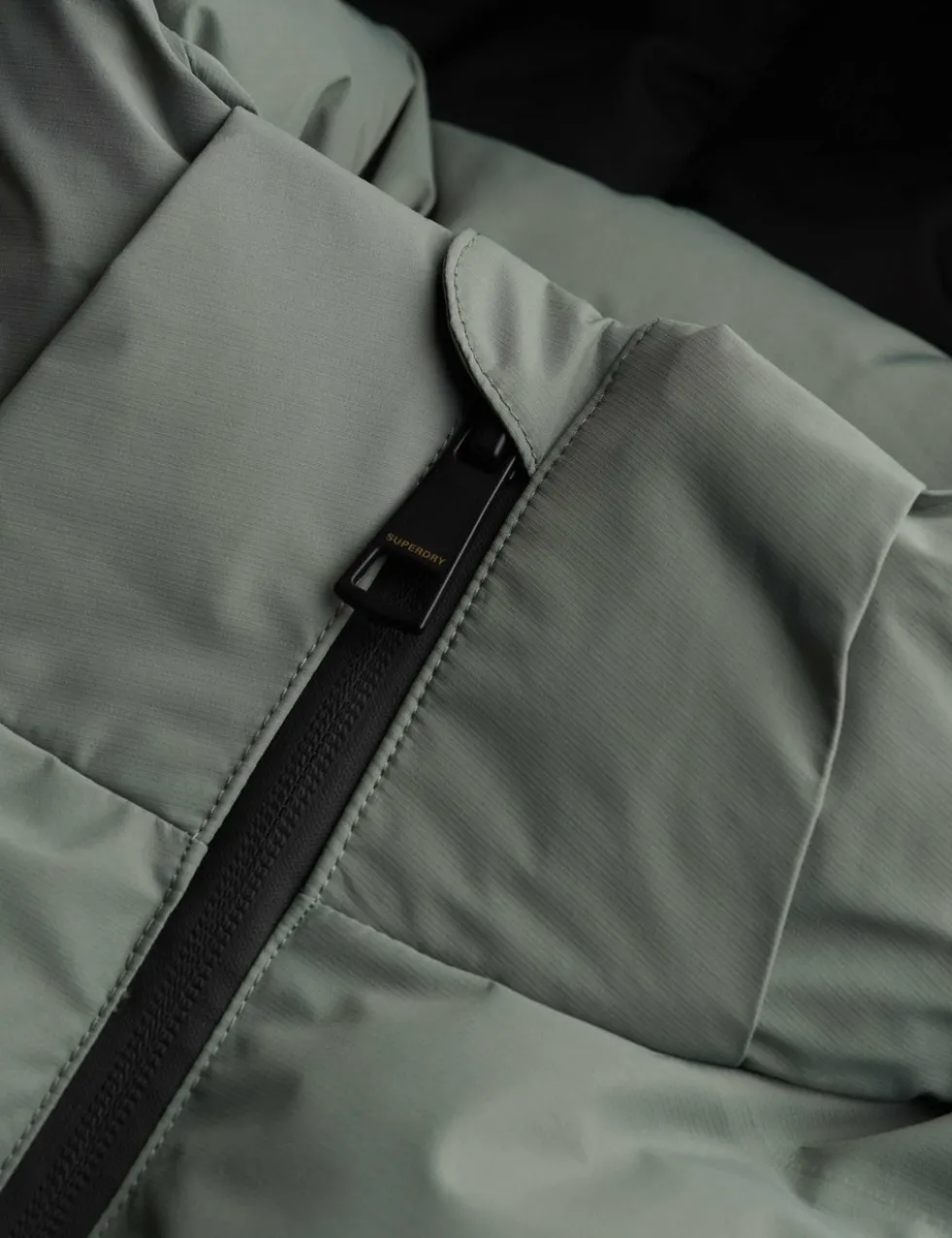 Hooded Padded Longline Puffer Jacket